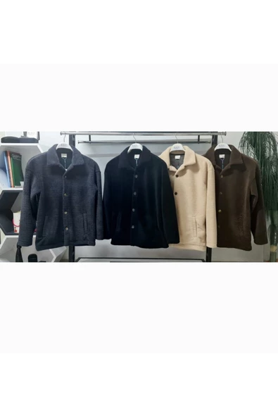 Qwerty QVERSIZE DÜĞMELİ PELUŞ HIRKA