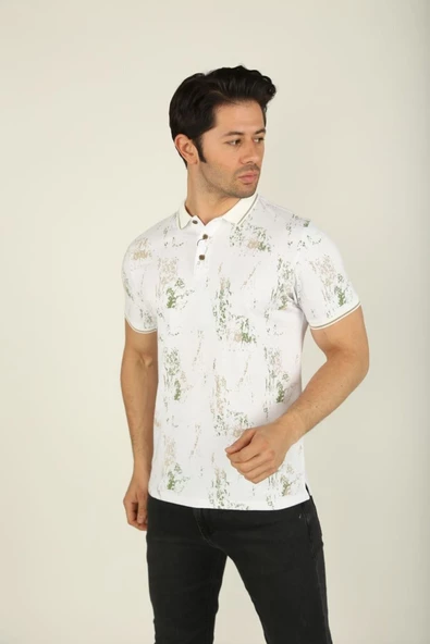 Brango POLO YAKALI DESENLİ T-SHİRT - 4