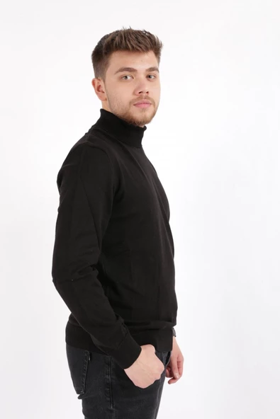 Brango 21038-22k Erkek Boğazlı Triko Kazak - 4