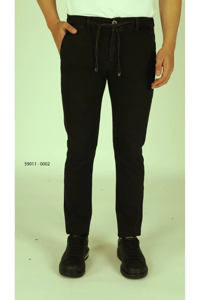 Brango ERKEK JOGGER BELİ LASTİKLİ PAMUKLU SLİM FİT PANTOLON - 3