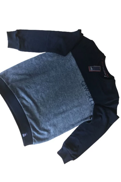 Qwerty  Erkek Sweat Robalı Marine - 3