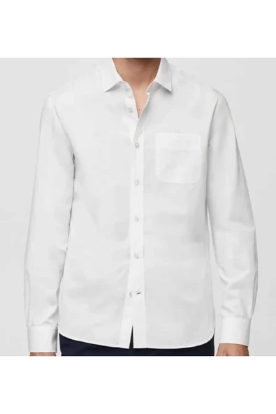 Qwerty ERKEK UZUNKOL KATLAMALI TEK CEP ÖRME GÖMLEK - 2