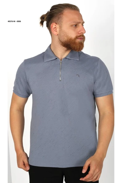 Brango  POLO  YAKA FERMUARLI T-SHİRT - 2