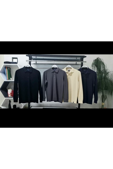 Qwerty POLO YAKALI UZUN KOL CLASİC SWEAT TRİKO - 4