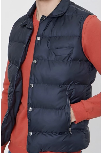 Tuba Erkek Spor Yelek Lacivert - 3