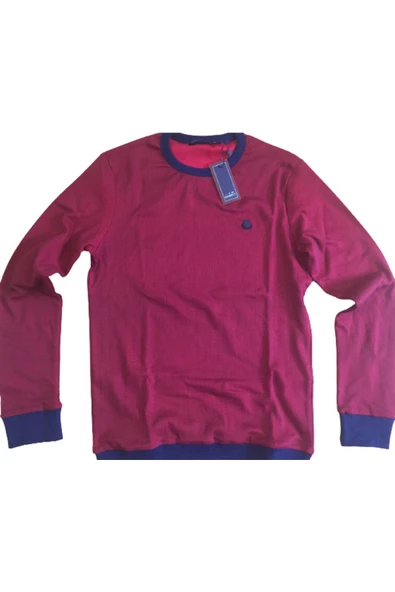 Qwerty  Erkek Sweat Ribanalı Kırmızı - 4