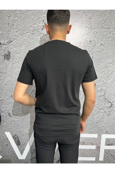 Qwerty T-shirt Basic Bisiklet Yaka Battal Boy - 3