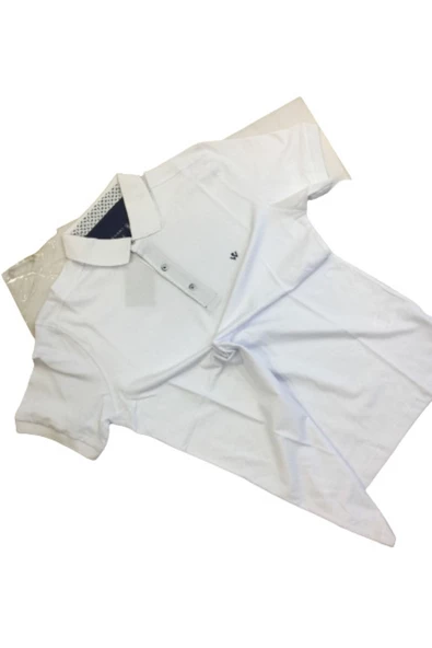 Qwerty  Polo Yaka Kuşaklı Garnili T-shirt - 2