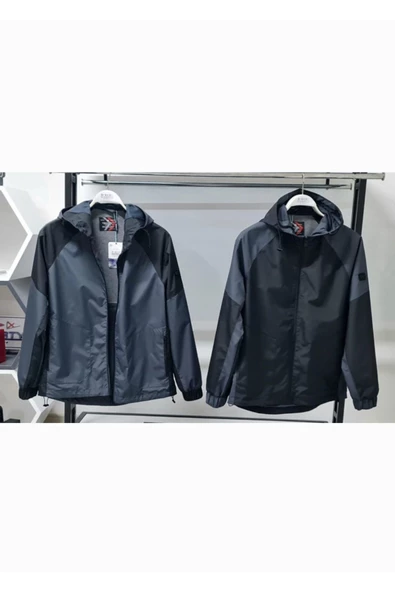 Qwerty REGLAN KOL KAPŞONLU PARÇA DESENLİ YAĞMURLUK - 2