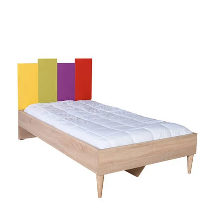 Rainbow Tek Kişilik Karyola-Sonoma-Renkli 105x106x206 cm (GxYxD) - 2