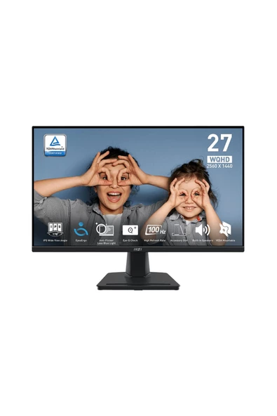 Msı 27 Pro Mp275q 2560X1440 (Qhd) Flat Va 100Hz 1Ms Antı-Glare Monıtor