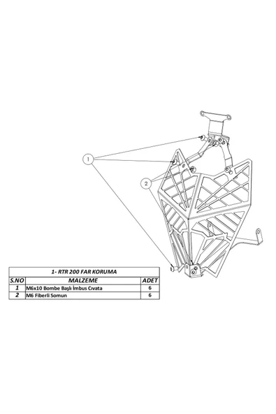 MotoÜçel TVS Apache RTR 200 Far Koruma - 2