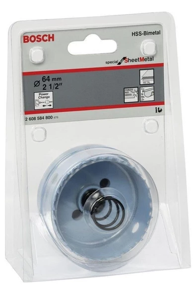 Bosch - Saç Metal Için Delik Açma Testeresi (panç) - 64 Mm, 2 1/2 2608584800 - 2