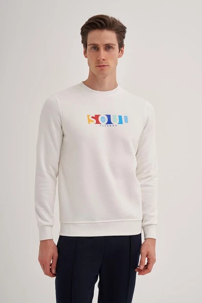 3 İplik Şardonlu Sweatshirt 5161 Beyaz