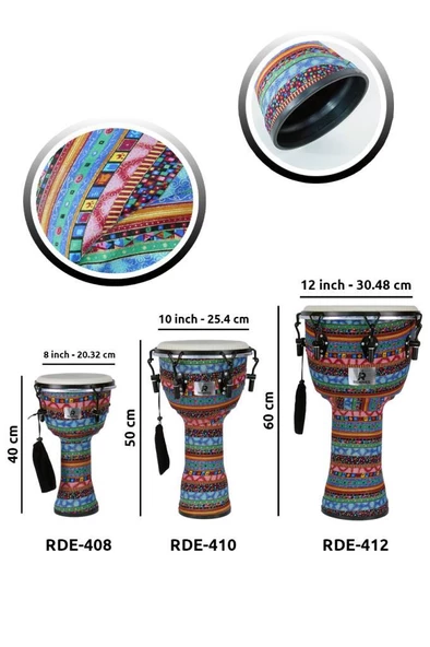 Rennes RDE-408 Afrika Çalgısı 8'' (İnch) Djembe - 5