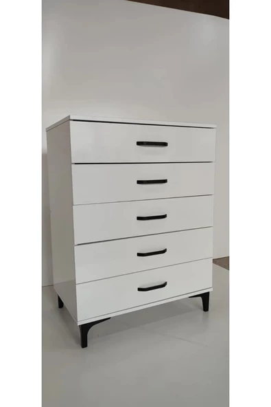 AysimaHome %100 MDF 5 Çekmeceli Şifonyer - Resim 2