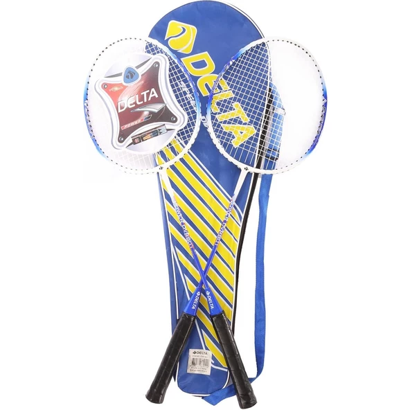 Delta Tek Parça Halinde Üretim 2 Adet Dura-Strong Badminton Raketi Ve Deluxe Badminton Çantası Seti