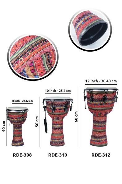 Rennes RDE-308 Afrika Çalgısı 8'' (İnch) Djembe - 5