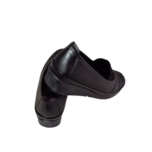 Kare Nakıslı Lastikli Ortapedik Casual Ayakkabı - 3