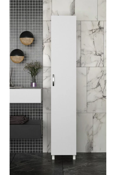 Makbulce Mimoza 5 Raflı Çok Amaçlı Banyo Dolabı - 2
