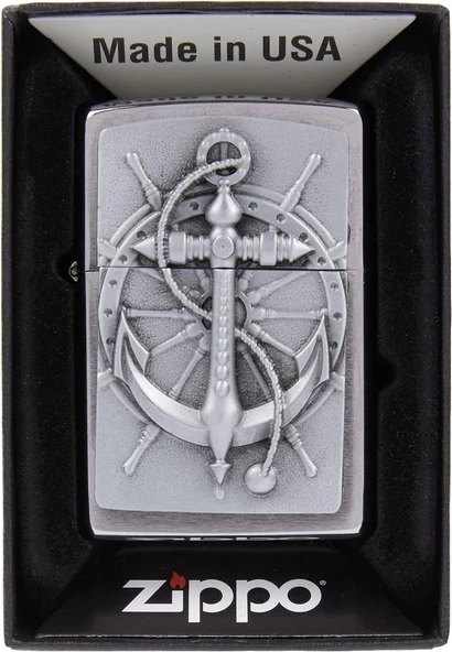 Zippo Nautical Amblem Dizayn Çakmak - Resim 4