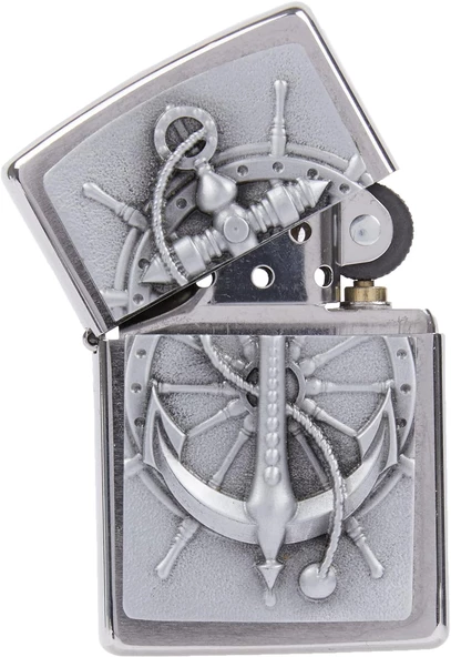 Zippo Nautical Amblem Dizayn Çakmak - Resim 2