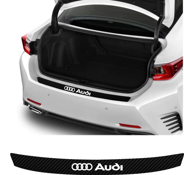 Audi A8 İçin özel yeni uyumlu Aksesuar Oto Arka Tampon Bagaj Koruyucu özel yeni sticker 92*7 Cm - 1