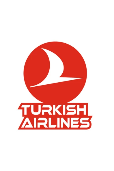 Turkısh Airlines Logo Oto özel yeni sticker Kırmızı 10*11 Cm