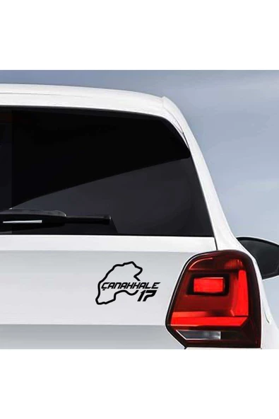 Çanakkale İli 17 Plaka Kodu Oto özel yeni sticker 15*10 Cm