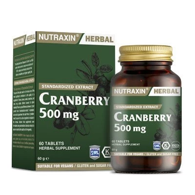 Nutraxin Cranberry 500mg 60 Tablet ürün görseli