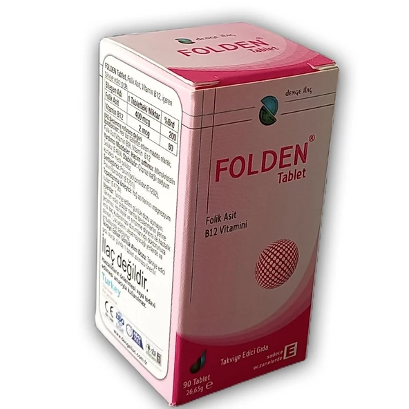 Folden 90 Tablet (Folic Acid) ürün görseli