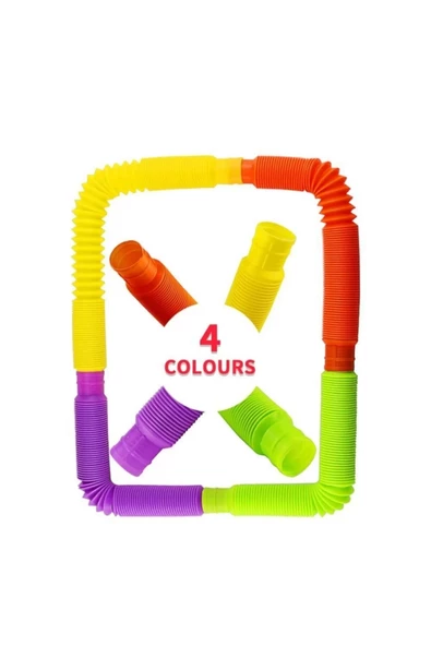 Tubes Anti Stres Duyusal Oyuncak Bubble Fidget  (4 Adet ) - 4