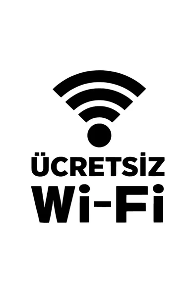 Ücretsiz Wifi Oto özel yeni sticker Siyah 25 x 27 cm