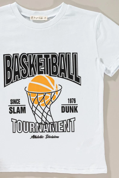 Basketball Baskılı Tshirt Şort Takım - 2