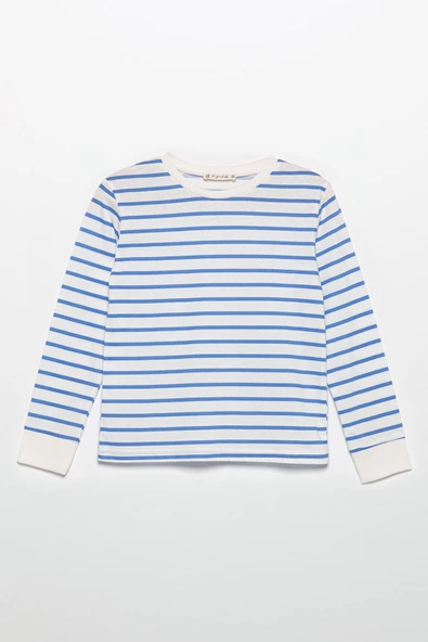 Bisiklet Yaka Uzun Kol Saks Alt Üst Takım - Resim 2