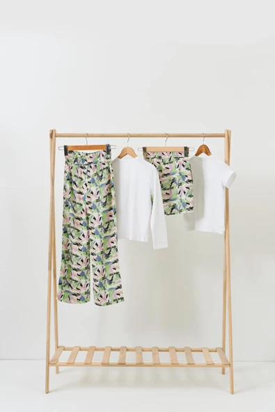 4'lü Tshirt Pantolon Şort Yeşil Takım - Resim 5