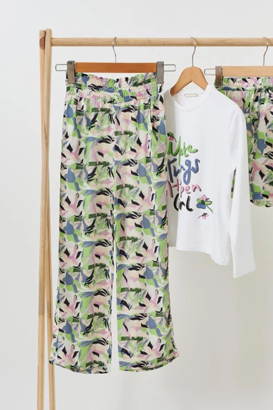 4'lü Tshirt Pantolon Şort Yeşil Takım - Resim 3