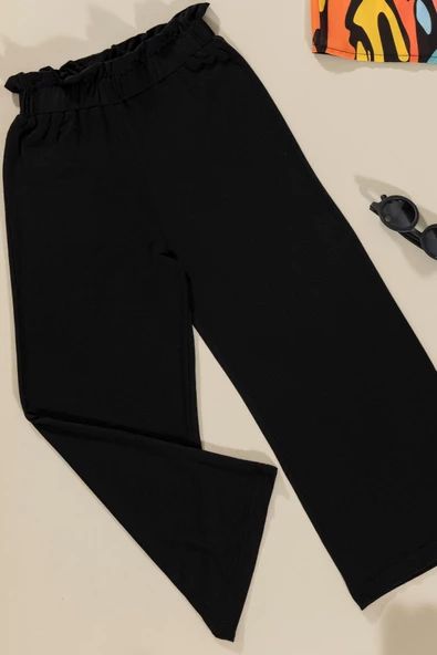 3'lü Baskılı Gömlek Tshirt Pantolon Siyah Takım - Resim 5