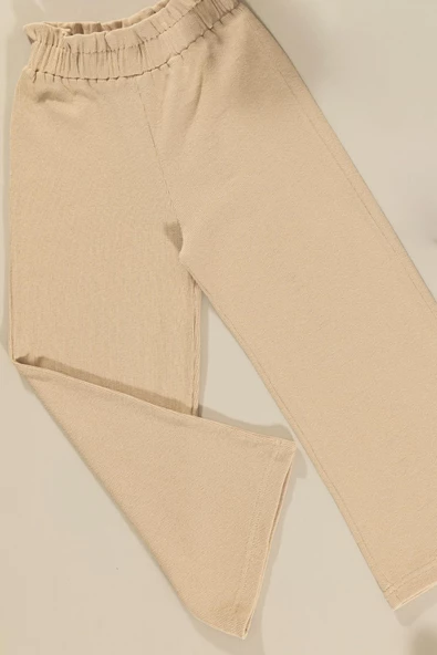 Fırfır Detaylı Tsihrt Pantolon Taş Takım - Resim 3