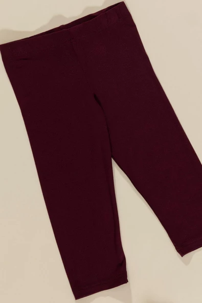 3'lü Los Angeles Baskılı Tshirt Atlet Tayt Bordo Takım - Resim 3