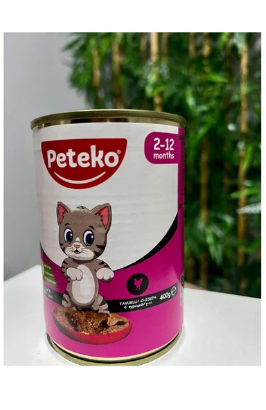 Peteko tavuklu yaş mama 400 gr 2-12 months