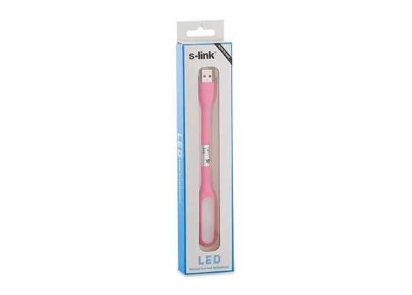 Led Usb Okuma Lambası S-link SL-L10 Pembe - Resim 3