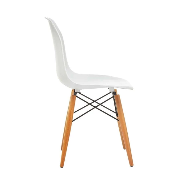 Seduna Eames Sandalye | Natural Ahşap Ayaklı - 3