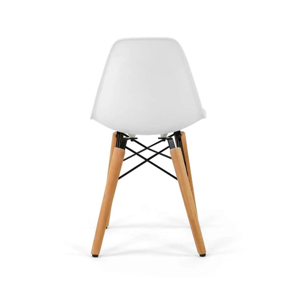Seduna Eames Child 2x1 Sandalye Masa Takım | Natural Ahşap Ayaklı - 7