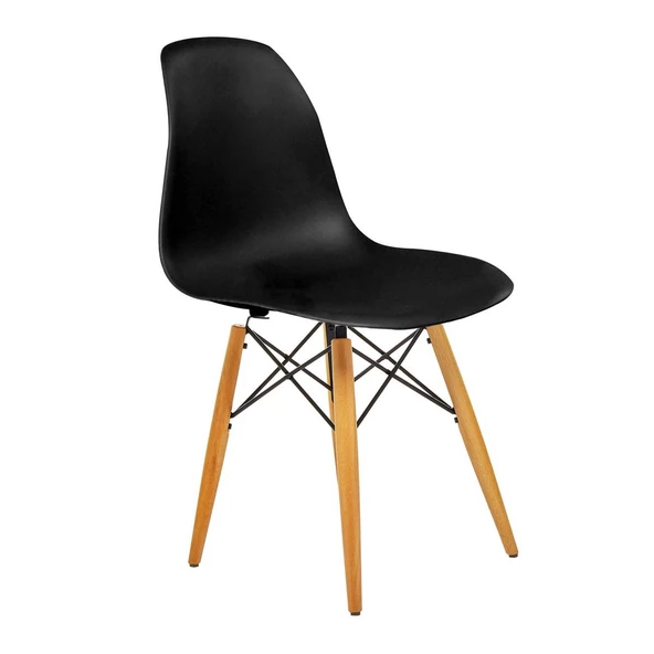 Seduna Eames Sandalye | Natural Ahşap Ayaklı - 12
