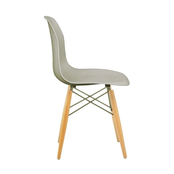 Seduna Eames Sandalye | Natural Ahşap Ayaklı - 9