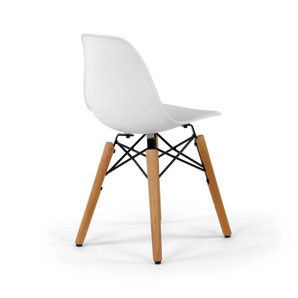 Seduna Eames Child 2x1 Sandalye Masa Takım | Natural Ahşap Ayaklı - 6