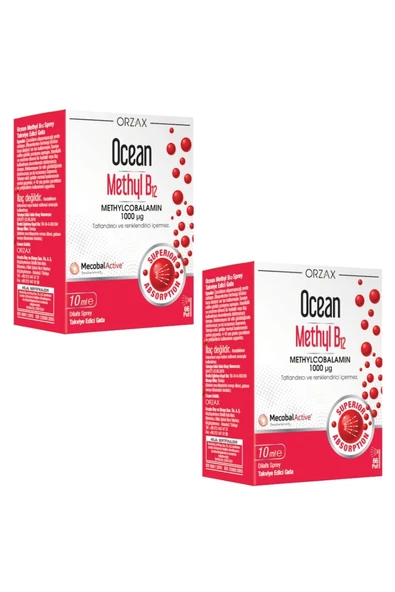 Ocean Methyl B12 1000 Mcg Sprey 10 ml x 2 Adet