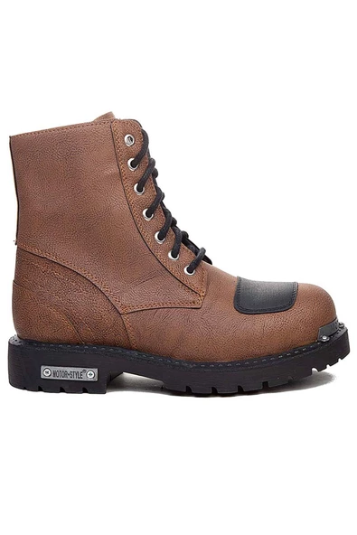 Mergenshoes BF138 Taba Kauçuk Taban Termal Kürklü Erkek Bot