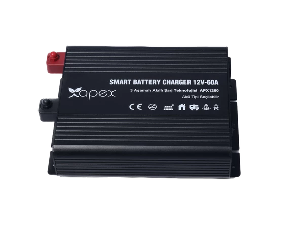 Apex 12V 60A Smart AC-DC Akü Şarj Cihazı